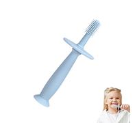 Training Toothbrush | 360°Baby Toothbrush with Suction Base | Soft Toddler Teether Silicone Teething Toys/Pacifier, Gum Massagers for 6-12 Months Newborn Bexdug