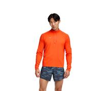 Hoka - Men's half-zip trail running T-shirt - M GlideTech Quarter Zip Lava for Men - Size M - Orange Orange