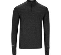Endurance Tune V2 Melange Midlayer XL Men's Black Running Top for Outdoor Activities