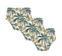 Training Underwear Cartoon Coconut Tree Summer Boxers Underwear
