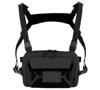 Training Vest Bag: Chest Backpack, Adjustable Utility Bag, Durable Sports Vest Organizer | Compact Sling Bag for Men Workout, Black, Consulte la descripción, See description