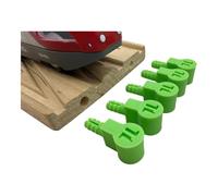 Trainlab.com Pegbones for Repairing Broken Wooden Railway Connectors Compatible with BRIO and Thomas Tracks (5pcs) (Green)