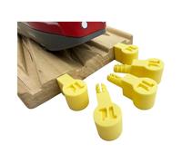 Trainlab.com Pegbones for Repairing Broken Wooden Railway Connectors Compatible with BRIO and Thomas Tracks (5pcs) (Yellow)