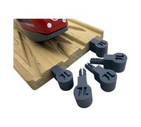 Trainlab.com Pegbones for Repairing Broken Wooden Railway Connectors Compatible with BRIO and Thomas Tracks (5pcs) (Gray)