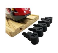 Trainlab.com Pegbones for Repairing Broken Wooden Railway Connectors Compatible with BRIO and Thomas Tracks (5pcs) (Black)