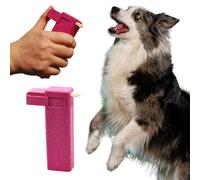 Train'N'Treat Handheld Dog Treat Dispenser, Offers a Treat (Max. diameter 3/4"") in a Clean and Safe Way, Easy 1 Hand Operation, Slices Small Hot Dogs, Cheese etc. into Treats (Pink)