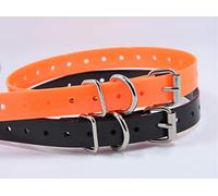 TrainPro 27 ½” X ¾” Replacement Dog Collar Strap Band w/Double Buckle Loop 2-Pack - All Brands Pet Training Bark, Shock, e-Collars and Fences. Variety of Bold Standard Colors & Reflective Choices.