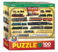 Trains 100 Piece Jigsaw Puzzle Brain teaser 100 Piece Puzzle (US IMPORT)