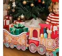 Trains, Santa Gift Train, Deliver Holiday Cheer in Style, Xmas Santa Present Trains for Gifts Candy Stocking Stuffers, Holiday Christmas Decorations (99CM)