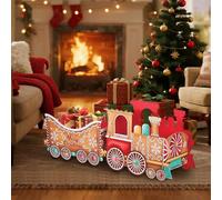 Trains, Santa Gift Train, Deliver Holiday Cheer in Style, Xmas Santa Present Trains for Gifts Candy Stocking Stuffers, Holiday Christmas Decorations (59CM)