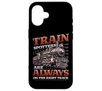 Trainspotters On The Right Track Train Lover Trainspotting Case for iPhone 16
