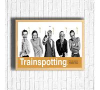 Trainspotting, 90s Movie Print Vintage Nostalgic Film Poster, A4 and A3 Size Frame Options Available, Home, Pub, Café, Bar Decoration Wall Art Print, House gift for movie lovers (A4 Framed (Oak))