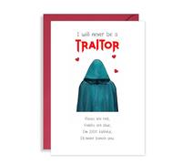 Traitors Birthday/Anniversary Card - Funny Romantic A5 Greeting Card Inspired by BBC TV Show The Traitors - Faithful Love, Humour Card for Boyfriend, Girlfriend, Husband or Wife