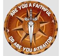 Traitors Themed 7.5" Round Edible Birthday Cake Topper