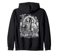 Trajan And Plotina Virtue Guides Empire Rome Zip Hoodie