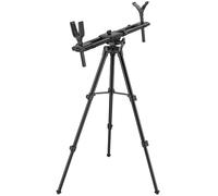 Trakiom Hunting Rest Dual-Frame Tripod, Adjustable Height, Maximum Stability, Black Aluminum Alloy, 24-42.5 Inches, 6.18 Lbs, Supports Up to 39.68 Lbs