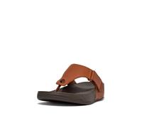 Fitflop Men's Trakk Ii Post - Leather Open Toe Sandals, Brown Dark Tan 277, 8 UK