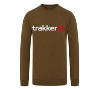 Trakker CR Logo Sweatshirt Medium | Green | Carp Fishing Long Sleeved Sweat Shirt | Eye-Catching Embroidered Logo Across the Chest | Elasticated Cuffs and Hem | Code 207167