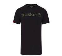Trakker CR Logo T-Shirt Black Camo Carp Fishing Clothing - All Sizes