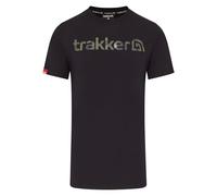 Trakker CR Logo T-Shirt Black Camo - Large