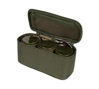 Trakker NXG Brew Kit | Carp Fishing | Foil Lined Carry Pouch | For Tea Coffee Sugar | 2 Plastic Cups | Teaspoon | 3 Glug Pots | N-Dura Fabric | Grab Handle | Heavy Zips | Waterproof base