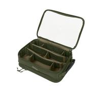 Trakker NXG Tackle & Rig Pouch | Carp Fishing Tackle and Rig Pouch | Clear PVC Panels | Velcro Dividers | 30cm x 20cm EVA Rig Board and Pins | Zipped Pocket | Heavy Duty Zips and Fabric | Code 204285