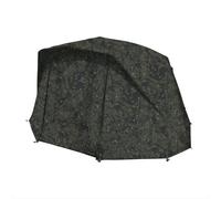 Trakker Tempest RS150 Overwrap Camo Aquatexx | Carp Bivvy Twin Skin | Dual Layer Enhances Insulation and Reduces Condensation | Rollback Sides | 2 Rod Straps | Clear Window | Guttering | Code 200544