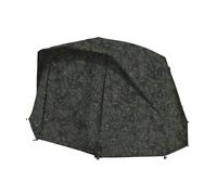 Trakker Tempest RS150 Overwrap Camo Aquatexx | Carp Bivvy Twin Skin | Dual Layer Enhances Insulation and Reduces Condensation | Rollback Sides | 2 Rod Straps | Clear Window | Guttering | Code 200544