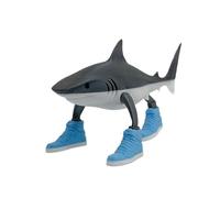 Tralalero Tralala Desk Decor, Italian Brainrot Shark Meme Figure, Shark Walking On Three Legs,Tralalero Tralala Meme Statue, Funny Desk Decor Gift for Collectors (1PCS-A)