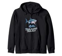 Tralalero Tralala Italian Brainrot Meme Sneaker Shark Boys Zip Hoodie