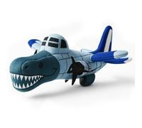 Tralalero Tralala Plush Figure, Funny Italian Brain Red Cuddly Toy Shark, Soft Plush for Children and Adults, Tung Tung Tung Sahur Figure, Gift for Gaming Fans and Collectors (Bombardiro Crocodilo)