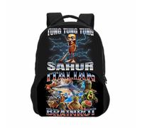 Tralalerotralala Children's Backpack, Italian Brainrot AI Animal Front Pocket School Bag for Boys and Girls,Style 3