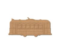 Tram Train Pre Marked Shape 1 - Premium MDF & Plywood Embellishments Laser Cut Craft Shapes for Scrapbooking, Card Making, DIY Decor, Weddings & Personalized Projects