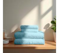 TRAMAS+ Premium Towel Set, 700 g, 4 Pieces, 100% Cotton, 2 Hand Towels 50 x 100 cm and 2 Bath Towels 70 x 140 cm, Extra Soft, Quick Drying, High Absorbency - Sea Water