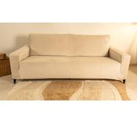 TRAMAS+ Stretch 3 Seater Sofa Cover (183-234 cm) - Elastic Sofa Cover in Sage Green Non-Slip Full Protection for Armrests Sofa - Topo