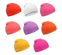 TRAMLE Baby Girls Beanie Hat Aged 6-24 Months-8 Pack Soft Cute Knit Cap Soft Double Layered Hats Pink