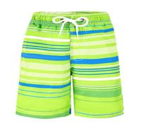 TRAMLE Boys Swimming Trunks Kids Beach Shorts with Mesh Lining 7-8 Years Toddler Printed Shorts Quick Dry Board Shorts Green