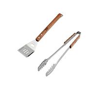Tramontina 2 PK Utensils Set (Spatula, Meat Tongs) - Wood Handle - CHURRASCO - 80905/005DS