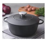 Tramontina 24Cm Enamelled Cast Iron Casserole Dish 4.0L With Lid - Induction Compatible, Oven & Dishwasher Safe