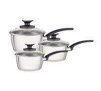 Tramontina 3-Piece Allegra Bakelite Cookware Set, Silver