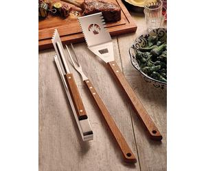 Tramontina 3 Piece BBQ Tools BBQ Fork BBQ Tongs BBQ Spatula/Turner 26499/051