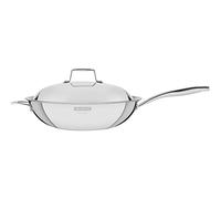 Tramontina Grano 32cm 3-ply Stainless Steel Non-Stick Wok with Lid