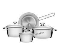 Tramontina 4 Pcs. Stainless Steel Cookware Set - Allegra Collection - Silver