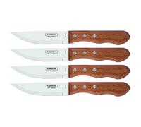 Tramontina 5? Jumbo Steak Knives Set of 4, Sharp Knife with Wooden Handle, ?Camping, Kitchen, Rustic, 22399079