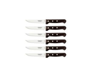 Tramontina 6 PC. Dishwasher Safe Steak Knives (Wooden Handles)