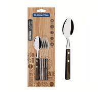 Tramontina 6 Piece Wooden Handle Teaspoons Set
