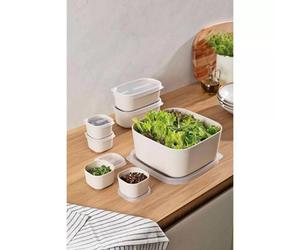 Tramontina 7-Piece Food Storage Set, Cream - Bpa-Free, Freezer, Microwave & Dishwasher Safe, 3 Sizes Containers