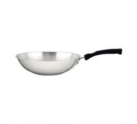 Tramontina Stainless Steel Wok | 28 cm (3.3 Litre) | Induction-Ready | Silicone Comfortable Handles | Dishwasher-Safe 62138/282