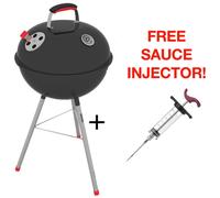 Tramontina BBQ Charcoal Grill w/ Lid + FREE SAUCE INJECTOR 26500/009