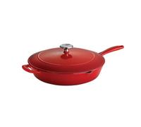 Tramontina Bestow Enamelled Cast Iron Skillet With Lid 30Cm - 3.25L